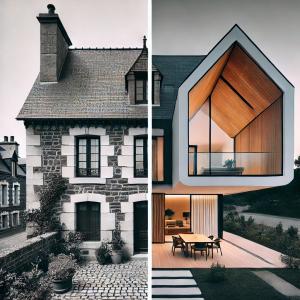 Comparaison Maison Néo-Bretonne à Maison neuve